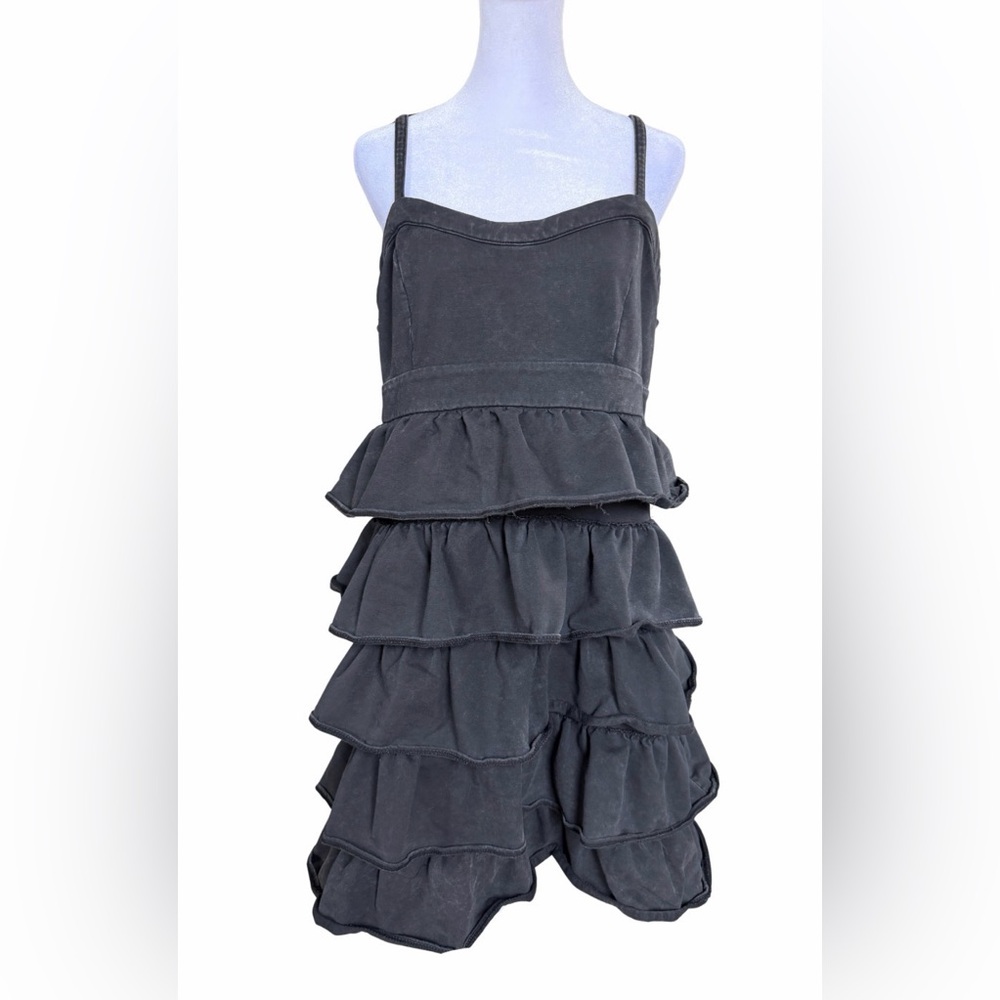 INC International Concepts Black Washed Layered Dress